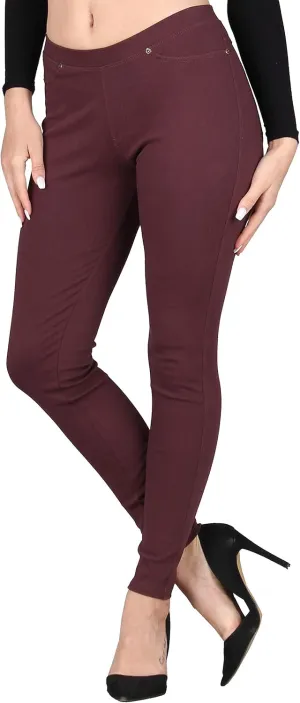 Lildy Women's Denim Jeggings, Stretchable Cotton Blend