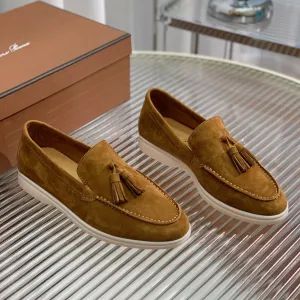 lp dot sole walk loafer brown suede