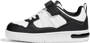 LUCKY STEP Kid's Sneakers School Running Loafers Low Top Walking Tennis Casual Shoes Strap Athletic Fashion Sneakers for Children/Boys/Girls