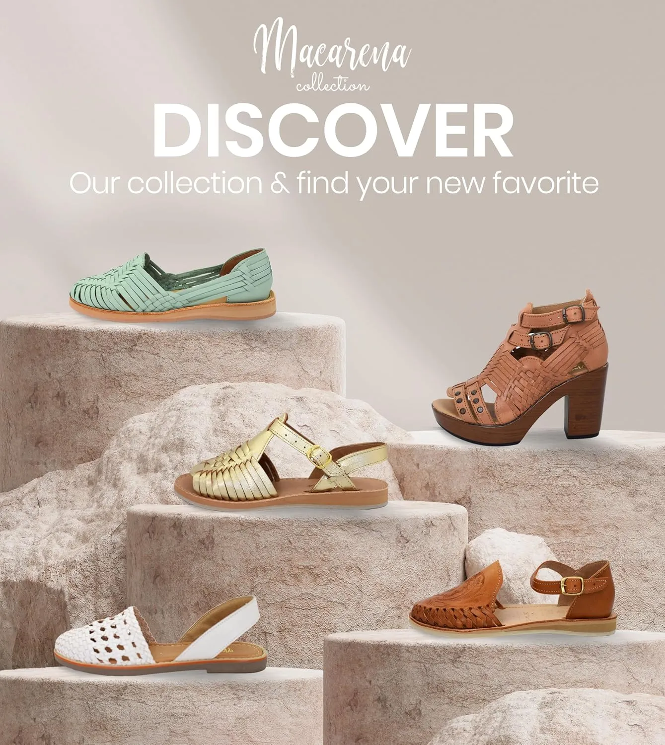 Macarena Collection Womens Shoes Leather Sandals Ankle for Women | Huarache Handmade Mexican Sandals Women | Comfortable & Stylish Womens Sandals 3050 Ankle Strap