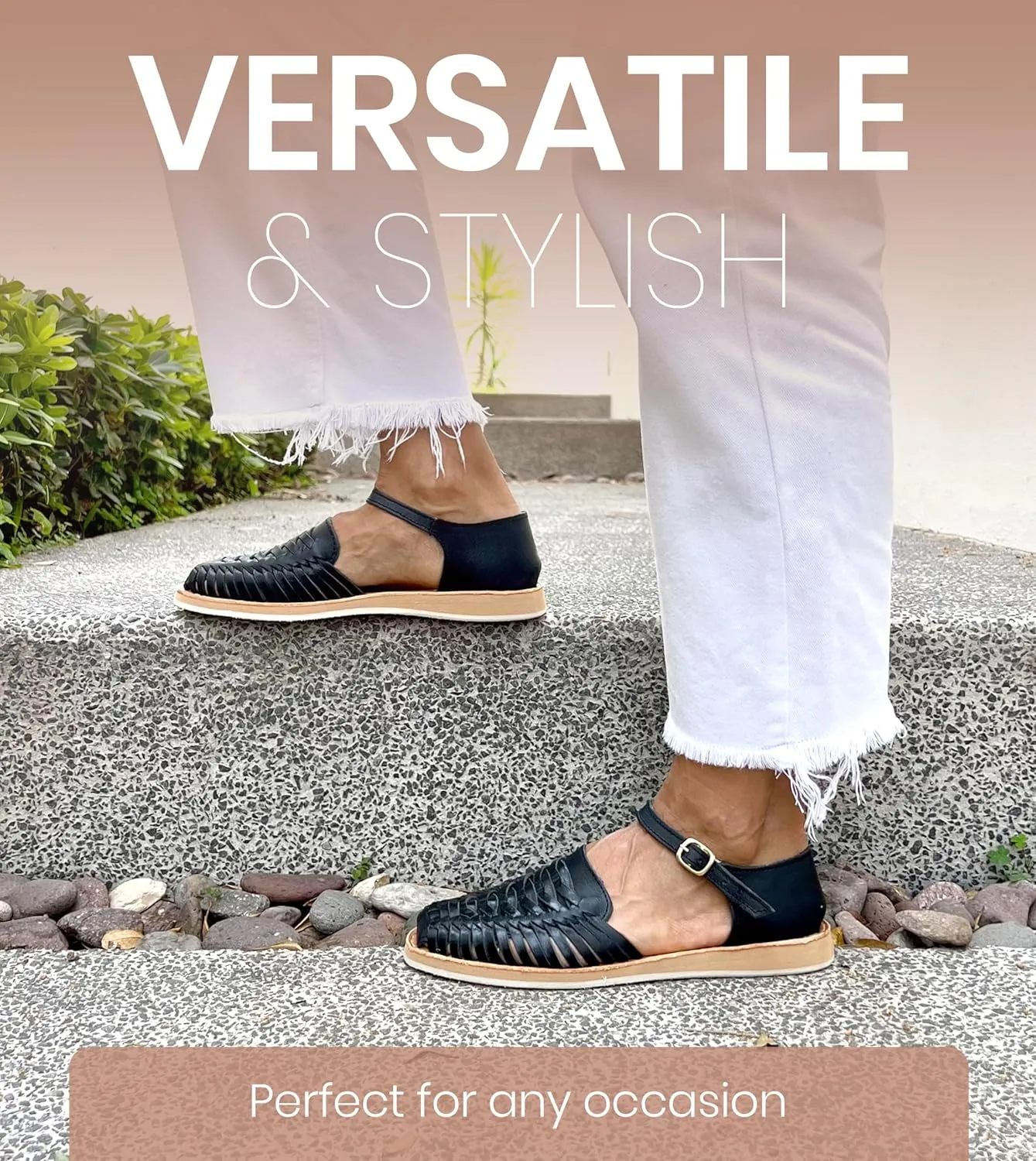 Macarena Collection Womens Shoes Leather Sandals Ankle for Women | Huarache Handmade Mexican Sandals Women | Comfortable & Stylish Womens Sandals 3050 Ankle Strap