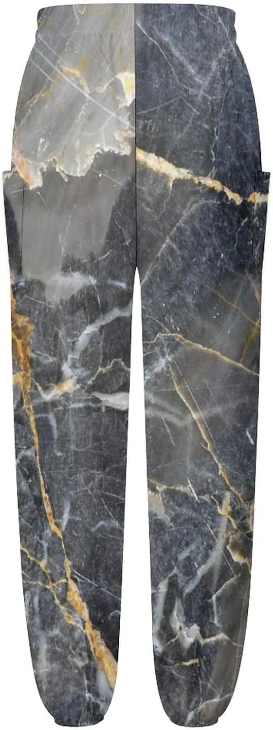 Marble Texture Yoga Bloomers Women Hippie Harem Pants Lantern Pants Elastic Gym Long Pants Casual Loose Sweatpants