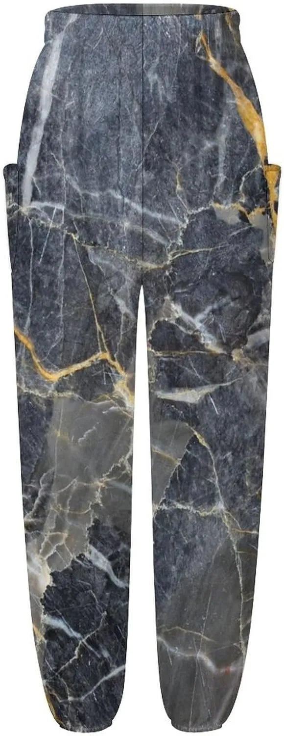 Marble Texture Yoga Bloomers Women Hippie Harem Pants Lantern Pants Elastic Gym Long Pants Casual Loose Sweatpants