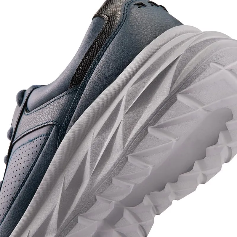 Men's Comfortable Leather Walking Shoes Running Tennis Athletic Gym Workout Cross Training Sneakers