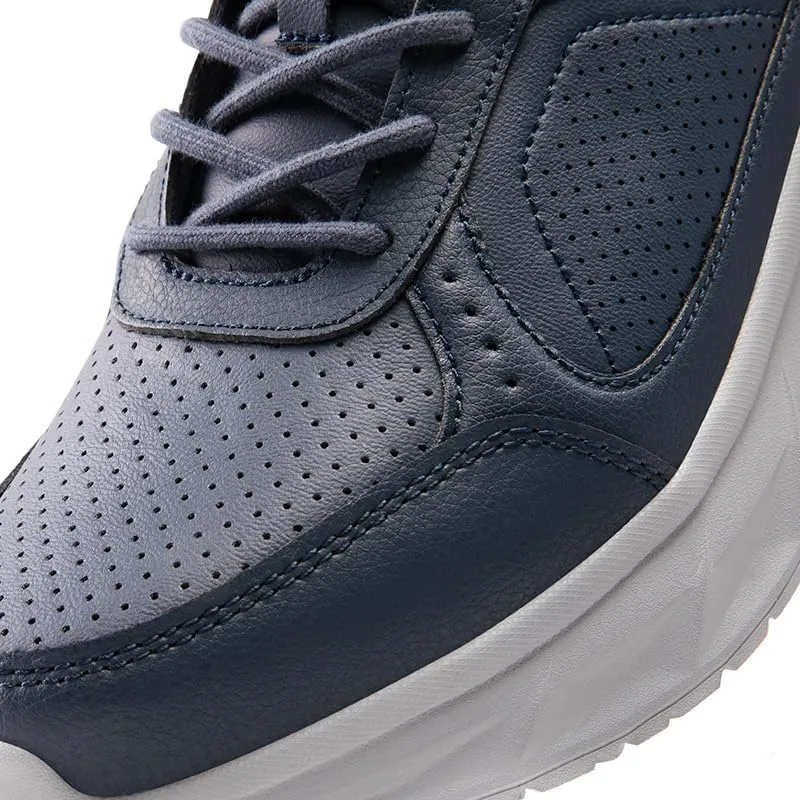 Men's Comfortable Leather Walking Shoes Running Tennis Athletic Gym Workout Cross Training Sneakers