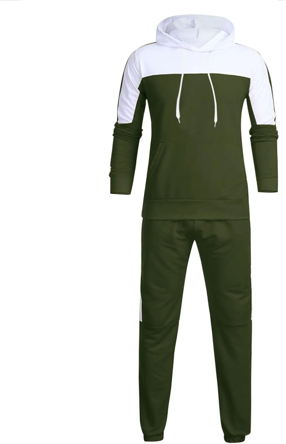 Men's Tracksuits Sets Sets Leisure Solid Color Sweater Pants Sports Suit Drawstring Zip Up Jackets Men Zip Up Hoodie