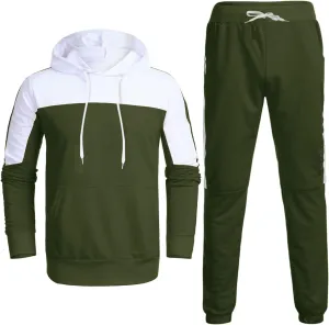 Men's Tracksuits Sets Sets Leisure Solid Color Sweater Pants Sports Suit Drawstring Zip Up Jackets Men Zip Up Hoodie
