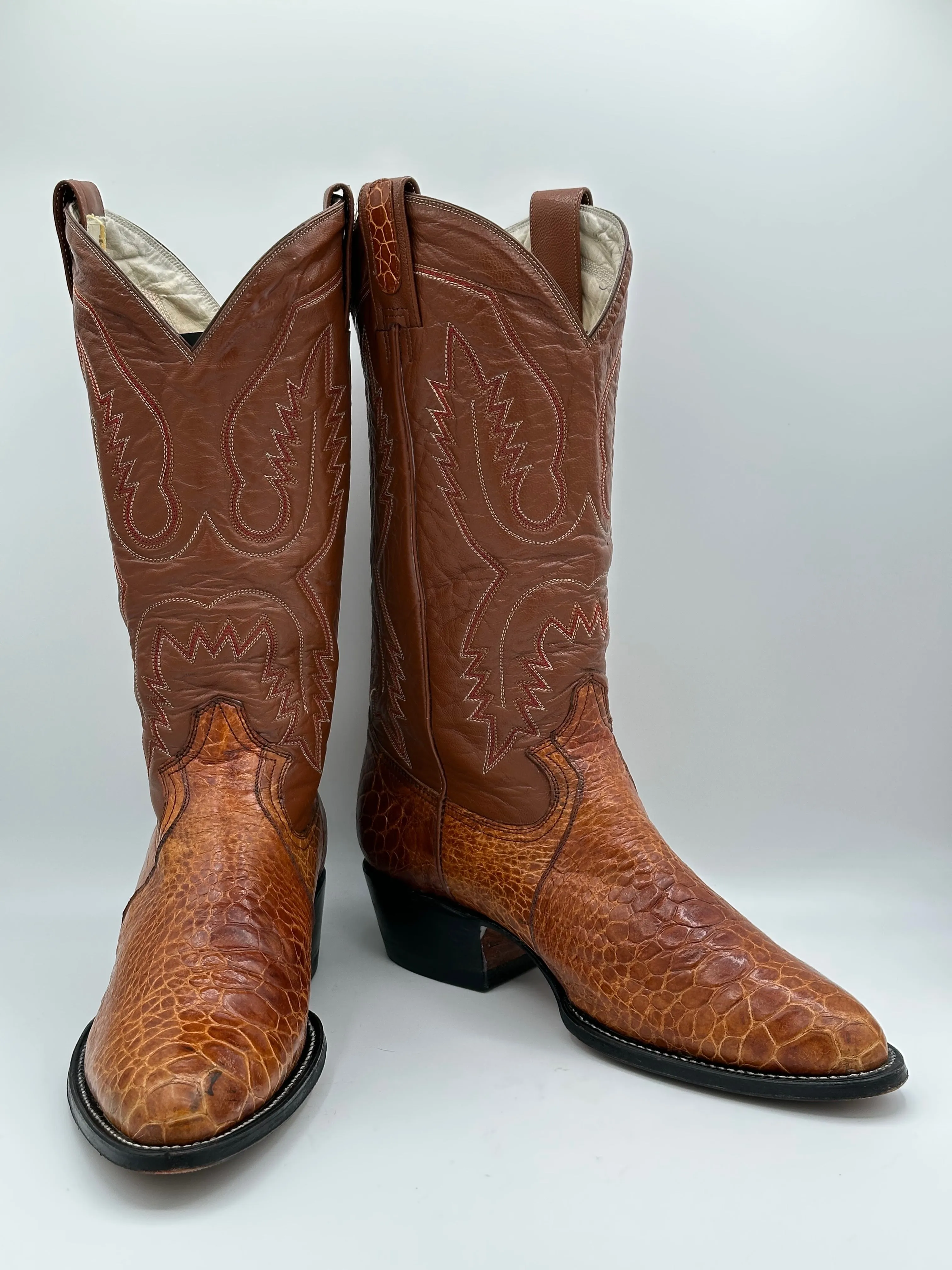 Montana Preban Honey Sea Turtle Cowboy Boots size 10.5 E