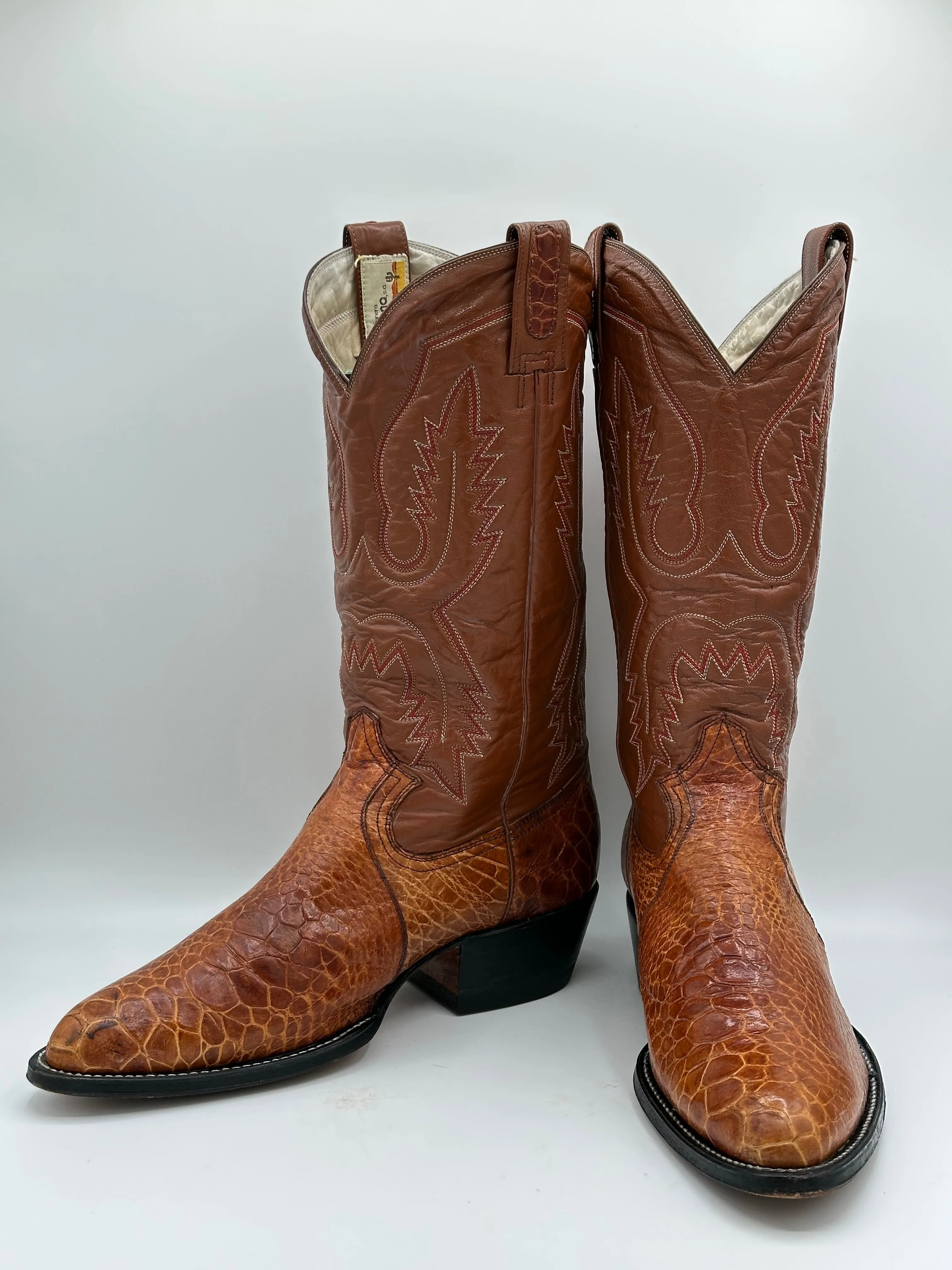 Montana Preban Honey Sea Turtle Cowboy Boots size 10.5 E