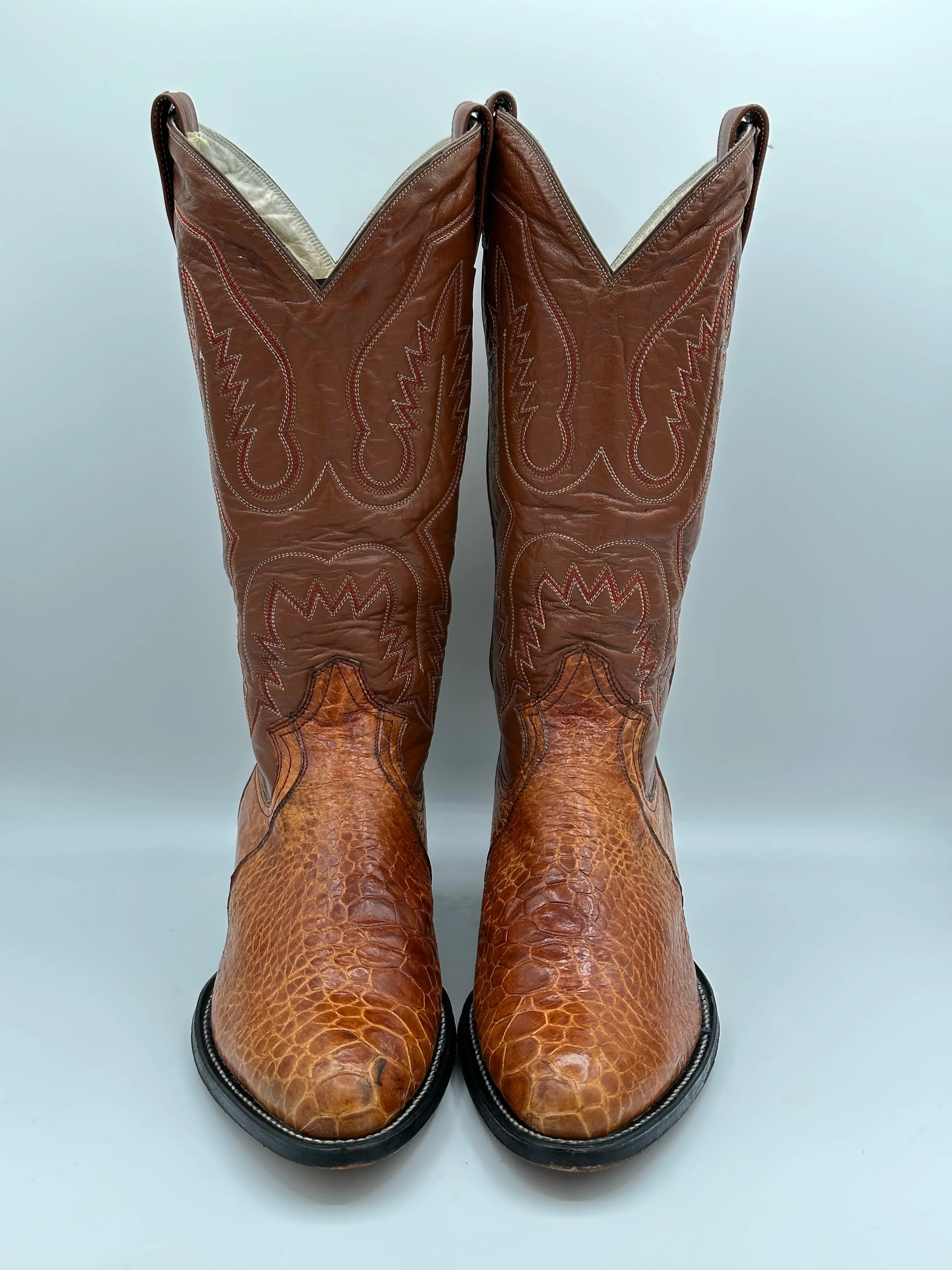 Montana Preban Honey Sea Turtle Cowboy Boots size 10.5 E