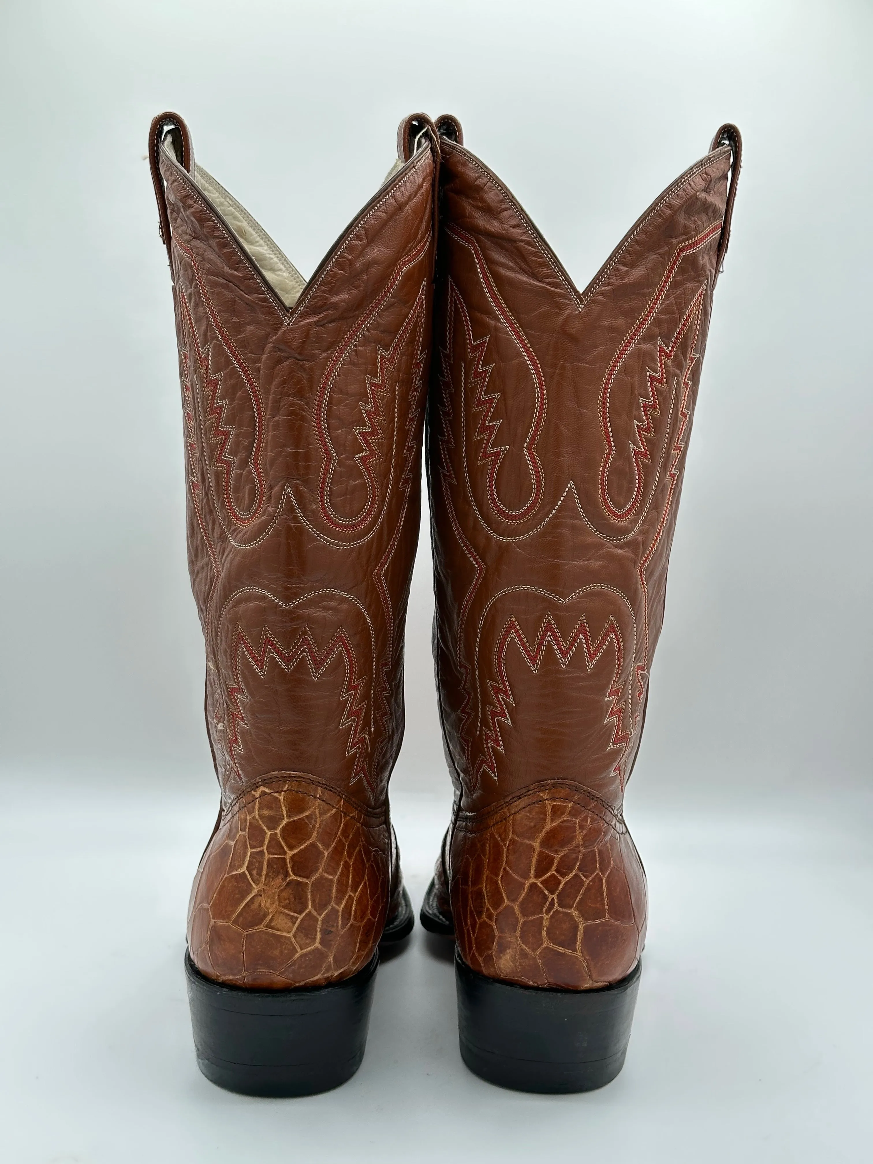 Montana Preban Honey Sea Turtle Cowboy Boots size 10.5 E