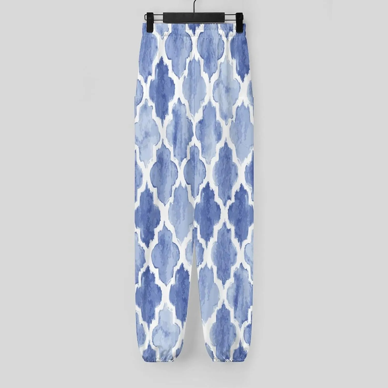 Moroccan Texture Yoga Bloomers Womans Hippie Harem Pant Lantern Pants Elastic Gym Yoga Clothes Loose Casual Slacks