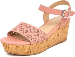 Nautica Womens Platform Wedge Sandals Fashion Ankle Strap Lightweight Cushioned Casual Beach Sandal - Lightweight & Comfortable