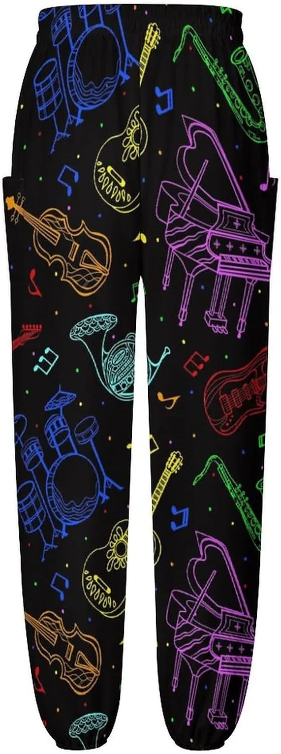 Neon Pattern Yoga Bloomers Womans Hippie Harem Pant Beach Pants Elastic Gym Long Pants Loose Casual Sweatpants
