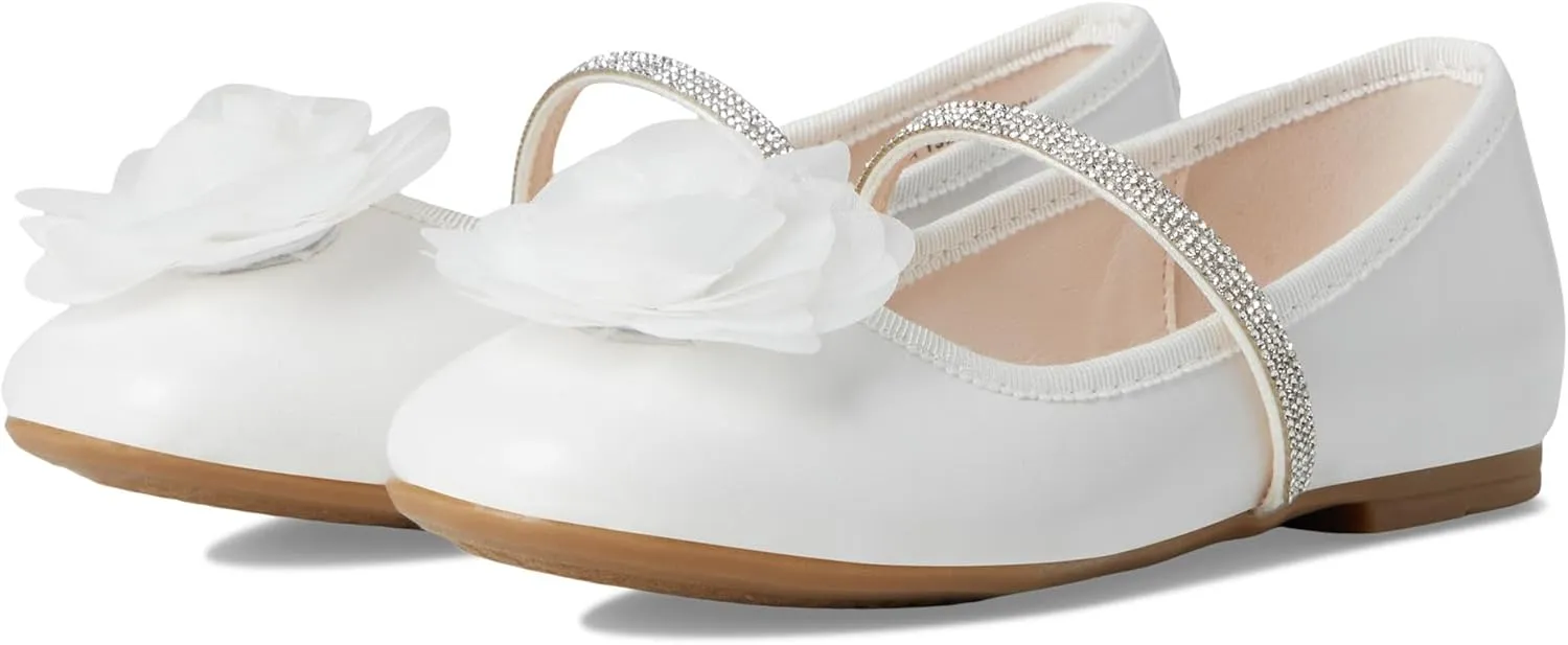 NINA Baby-Girl's Jory (Little Big Kid) Ballet Flat W/Flower