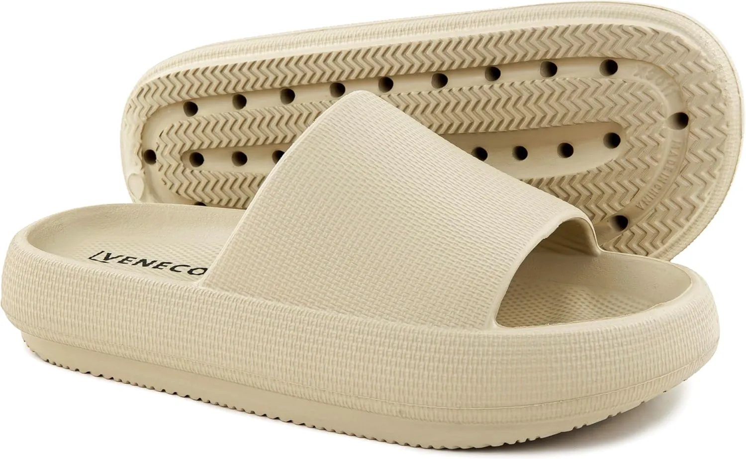 Nube Pillow Slippers For Women and Men House Shoes, Shower Slide, Cloud Slippers, Bathroom Shoes Cushioned Thick Sole Beach Sandals, Lightweight Non-Slip Sandals