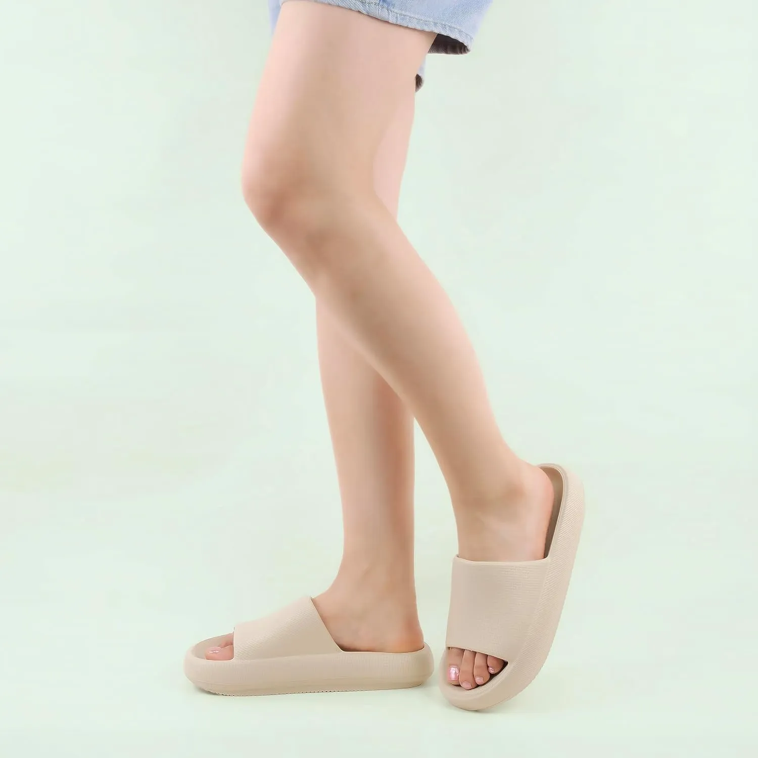 Nube Pillow Slippers For Women and Men House Shoes, Shower Slide, Cloud Slippers, Bathroom Shoes Cushioned Thick Sole Beach Sandals, Lightweight Non-Slip Sandals
