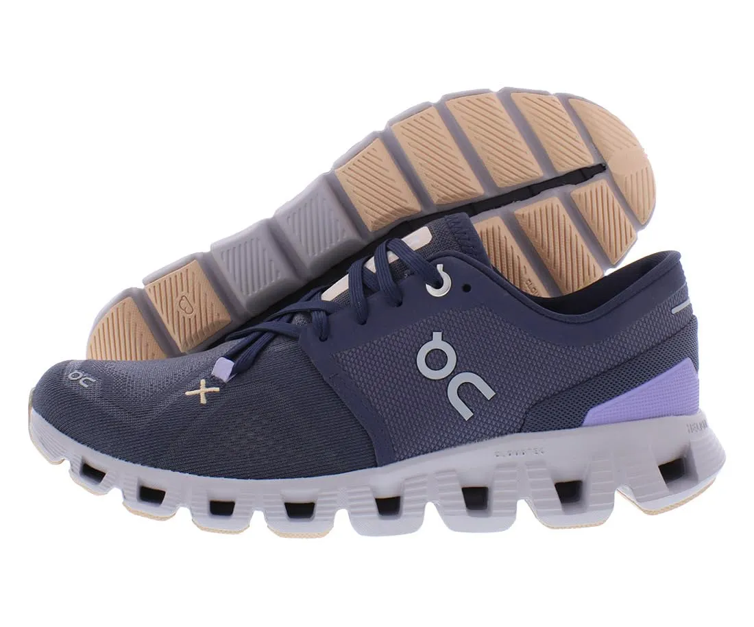 On Women's Cloud X 3 Sneakers, Iron/Fade, 7.5 Medium US