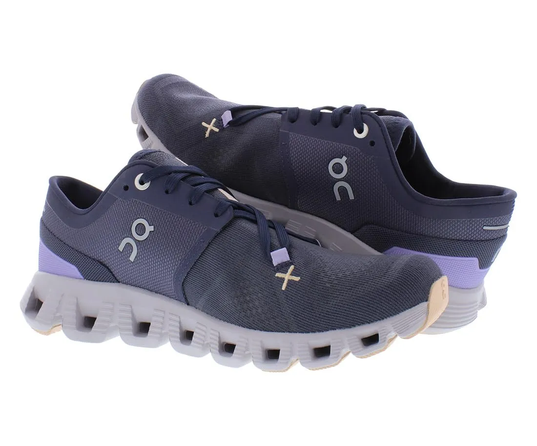 On Women's Cloud X 3 Sneakers, Iron/Fade, 7.5 Medium US