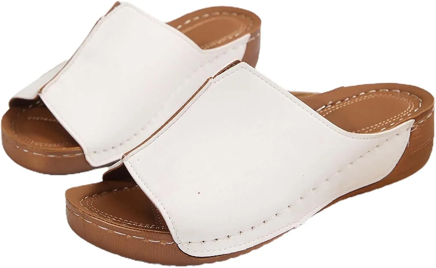 Orthopedic Sandals for Women Dressy Damping Sole Upgradation Stretch Lightweight Arch Support Walking Summer Sandals