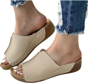 Orthopedic Sandals for Women Dressy Damping Sole Upgradation Stretch Lightweight Sandals Arch Support Walking Summer Sandals