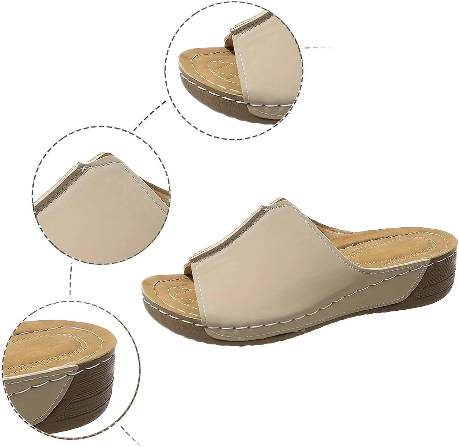 Orthopedic Sandals for Women Dressy Damping Sole Upgradation Stretch Lightweight Sandals Arch Support Walking Summer Sandals