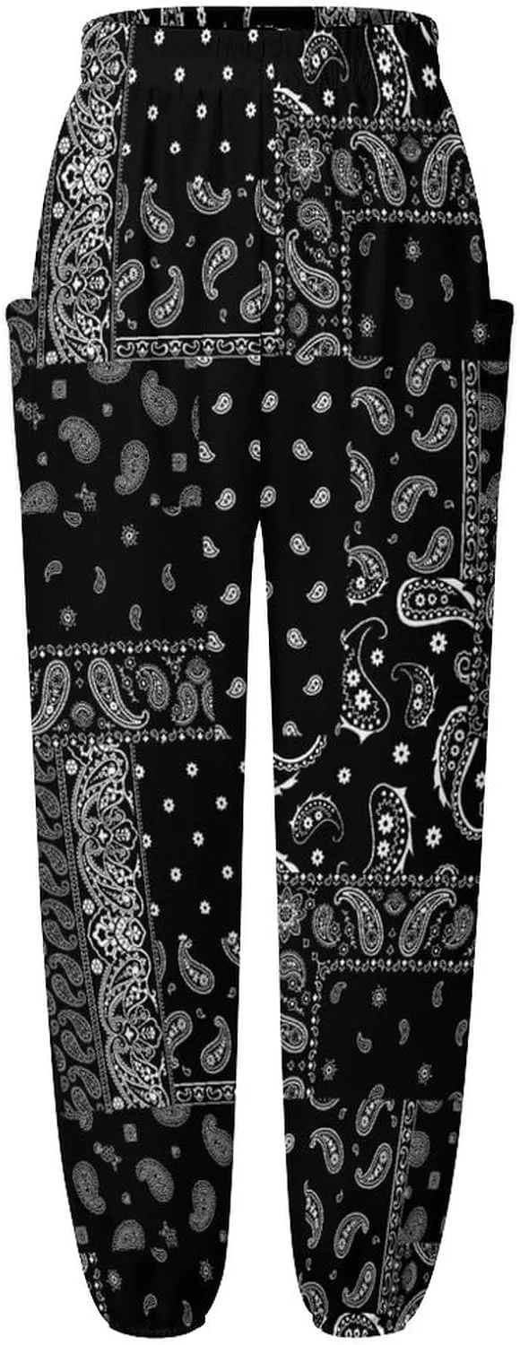Paisley Print Yoga Bloomers Women Hippie Harem Pant Elephant Pants Elastic Gym Long Pants Loose Casual Sweatpants