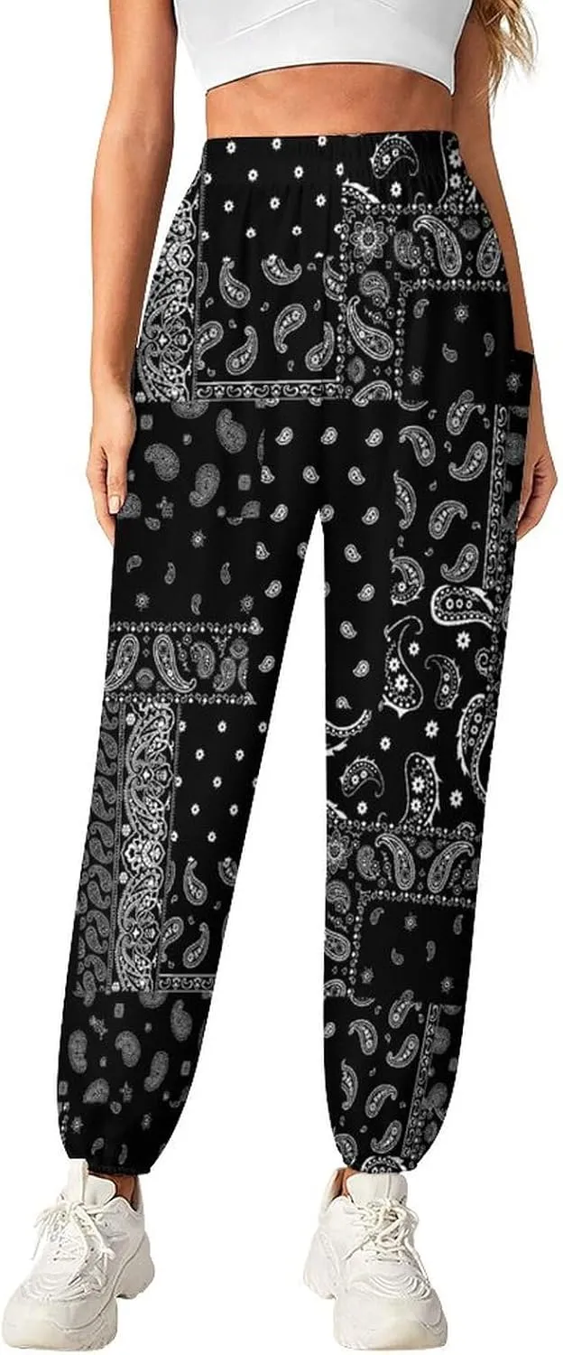 Paisley Print Yoga Bloomers Women Hippie Harem Pant Elephant Pants Elastic Gym Long Pants Loose Casual Sweatpants