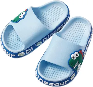 Panegy Boys Girls Shower Slides Cute Dinosaur Print Slides Sandals Non-Slip Summer Beach Slippers Sandals