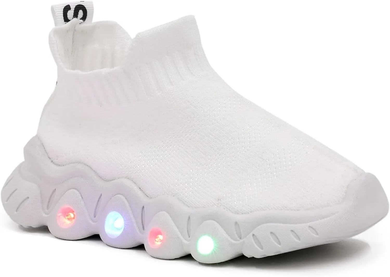 PATPAT Toddler Shoes Kid Shoes with LED Light Up Shoes Shiny Toddler Sneakers Girl Shoes Light Up Shoes for Girls Boys