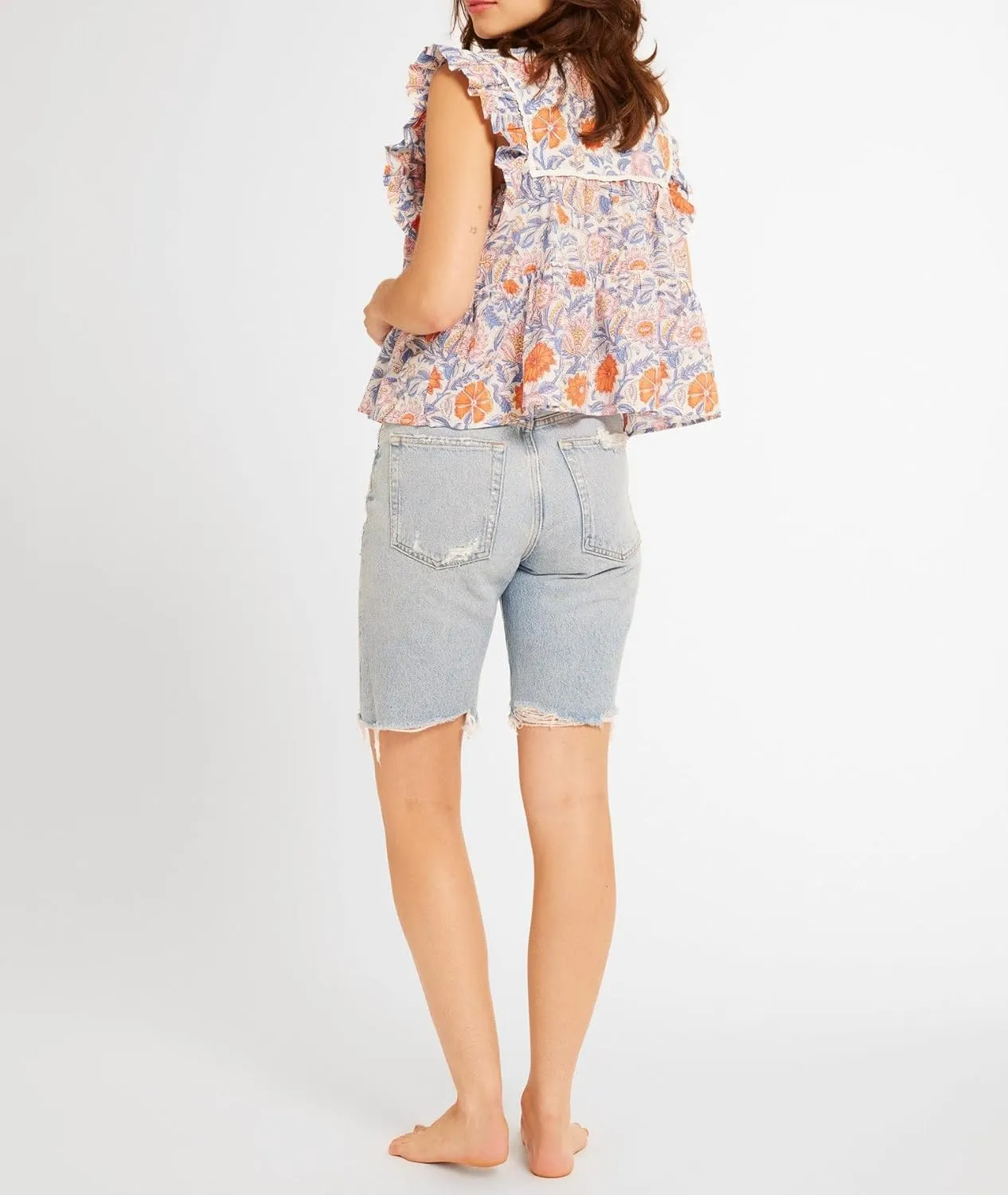 Peplum Top Women Short Sleeve Flutter Fly Sleeve Babydoll Blouse Boho Patchwork Beach Party Going Out Y2k Tank Shirt