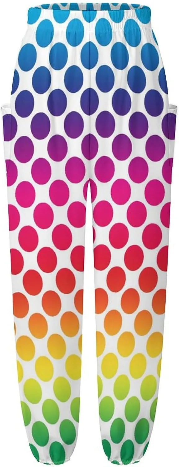 Polka Dots Yoga Bloomers Woman Hippie Harem Pants Knickerbockers Elastic Gym Yoga Clothes Casual Loose Sweatpants