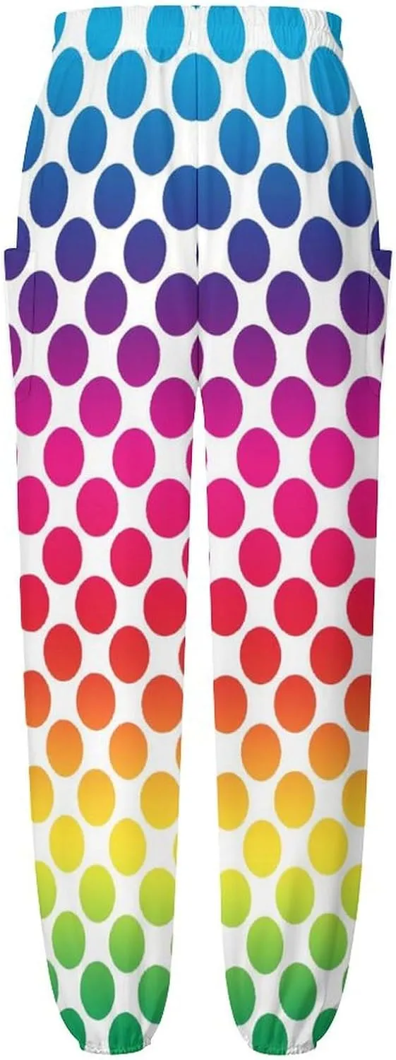 Polka Dots Yoga Bloomers Woman Hippie Harem Pants Knickerbockers Elastic Gym Yoga Clothes Casual Loose Sweatpants