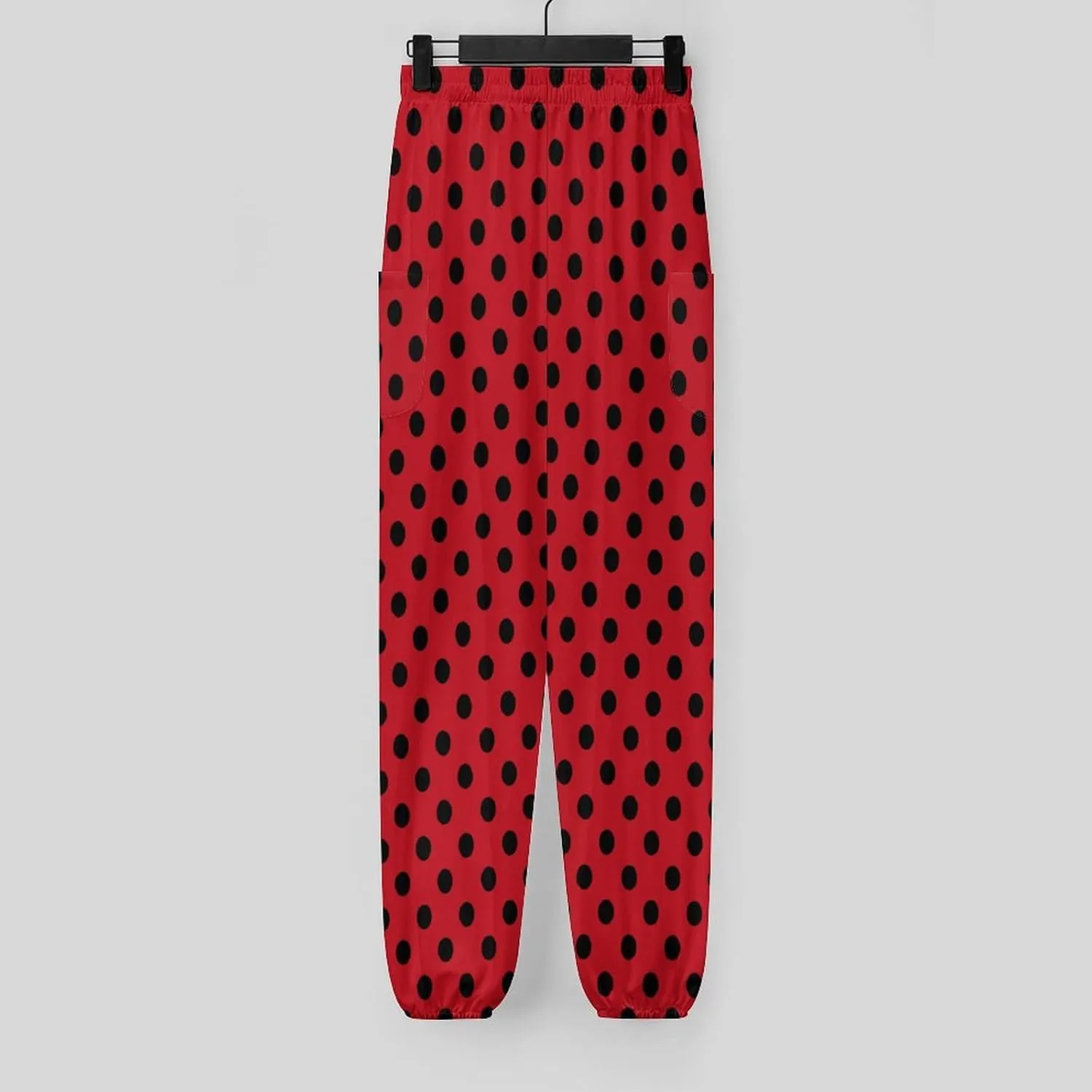 Polka Dots Yoga Bloomers Womens Hippie Harem Pant Beach Pants Elastic Gym Joggers Loose Casual Sportswear