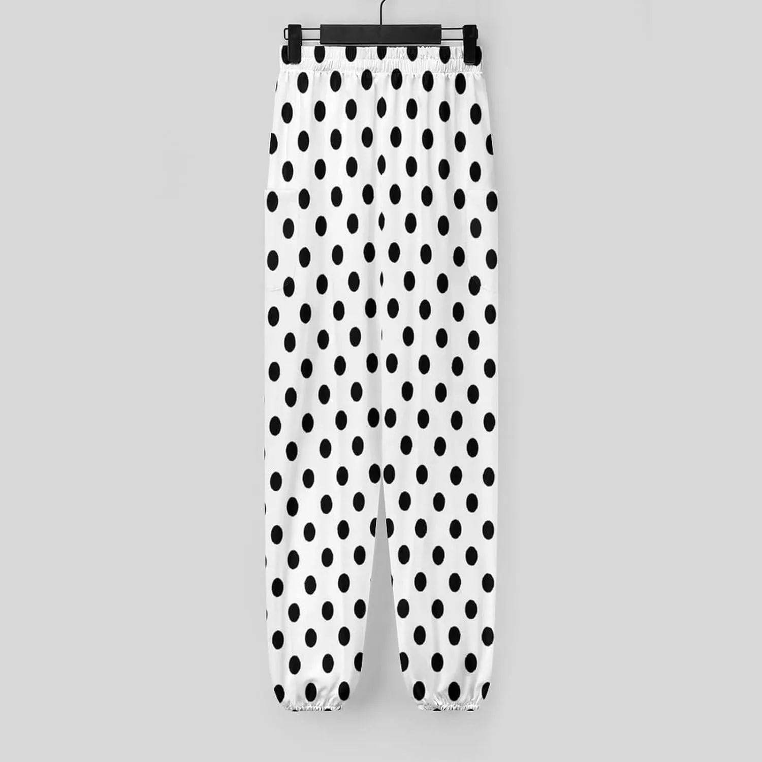 Polka Dots Yoga Bloomers Womens Hippie Harem Pant Beach Pants Elastic Gym Joggers Loose Casual Sportswear