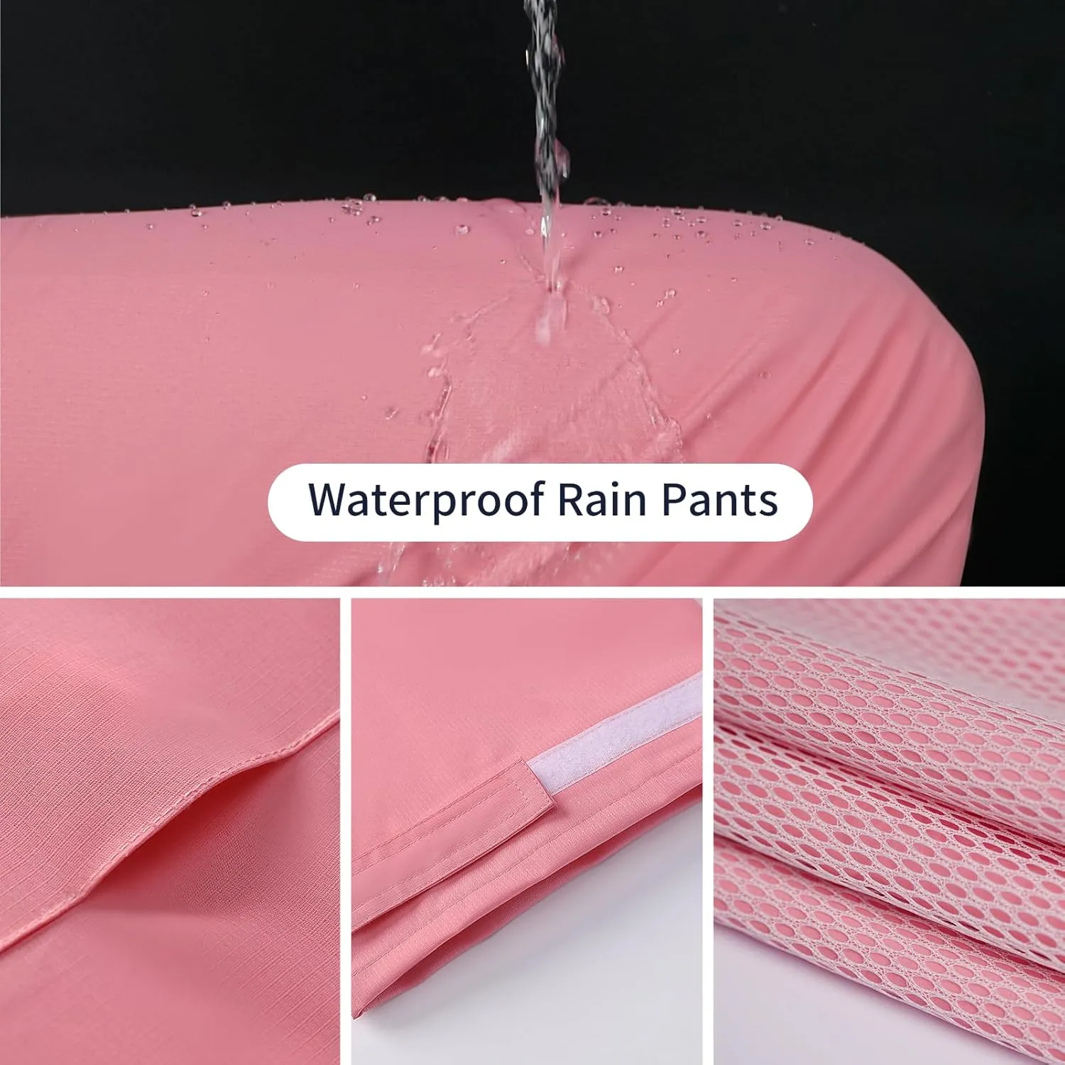 Rain Suit for Men & Women,Waterproof Rain Jacket&Trouser Suit with Reflective Strip,All-Sport Raincoat Anti-storm