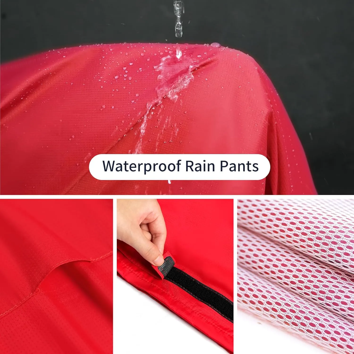 Rain Suit for Men & Women,Waterproof Rain Jacket&Trouser Suit with Reflective Strip,All-Sport Raincoat Anti-storm