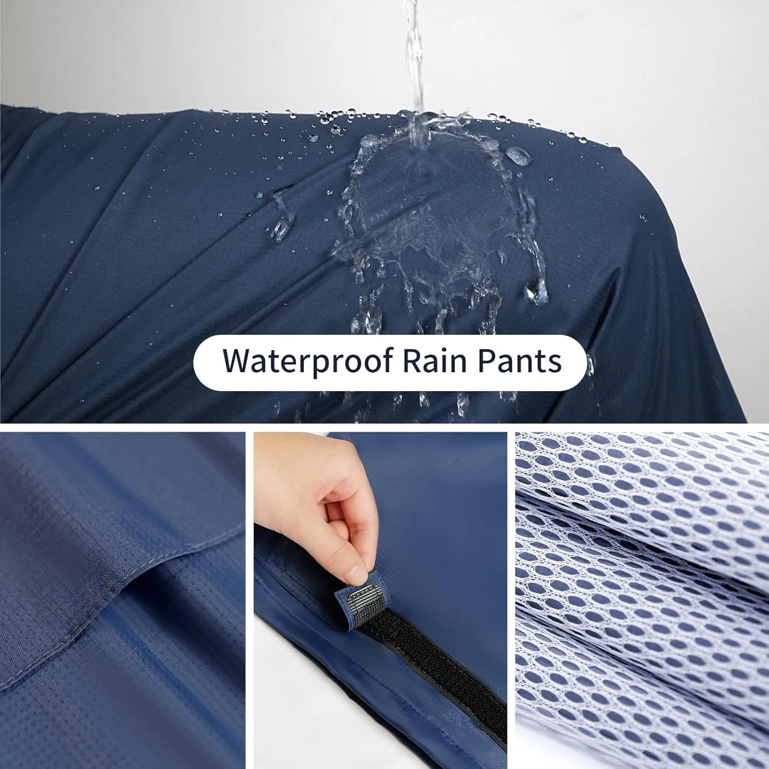 Rain Suit for Men & Women,Waterproof Rain Jacket&Trouser Suit with Reflective Strip,All-Sport Raincoat Anti-storm