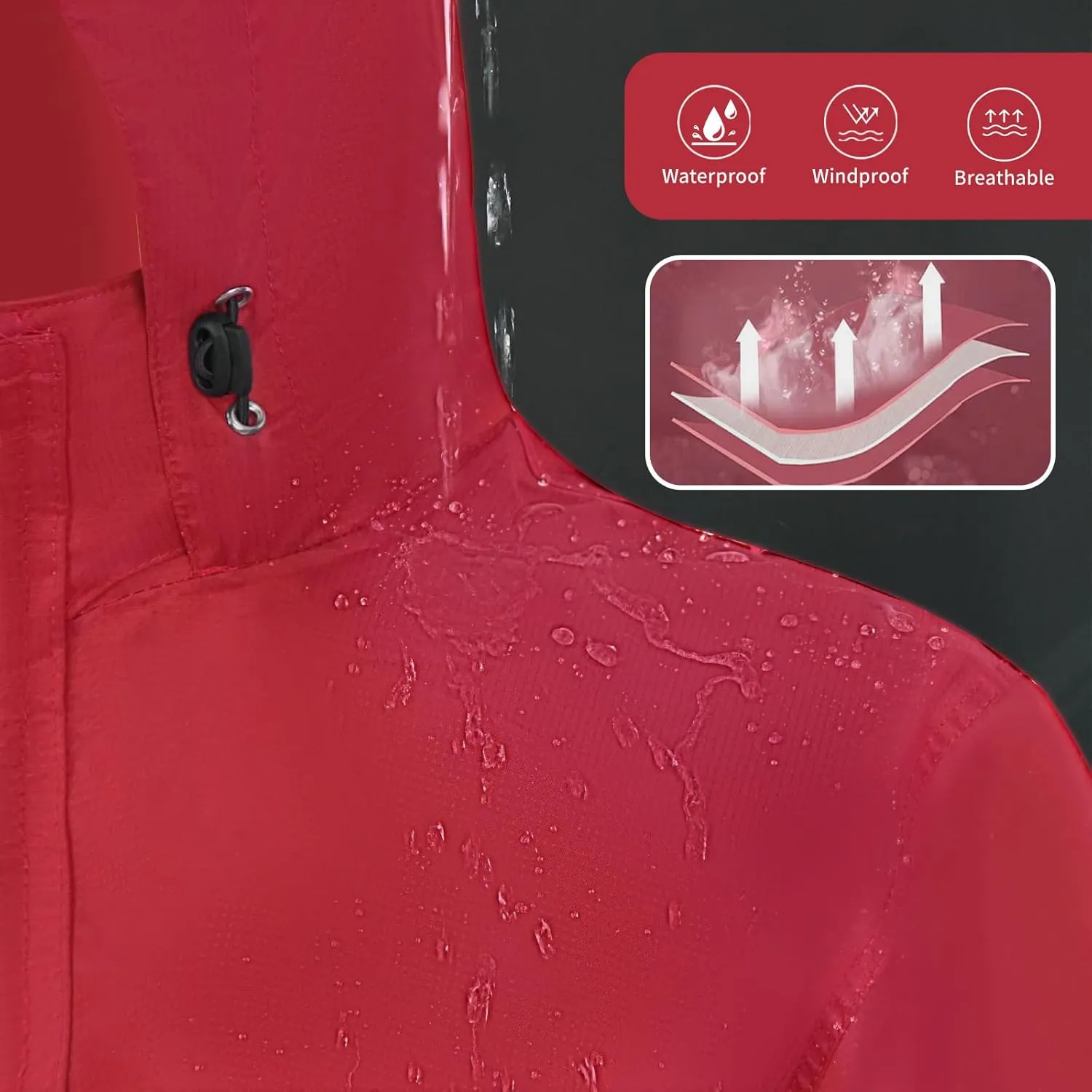 Rain Suit for Men & Women,Waterproof Rain Jacket&Trouser Suit with Reflective Strip,All-Sport Raincoat Anti-storm
