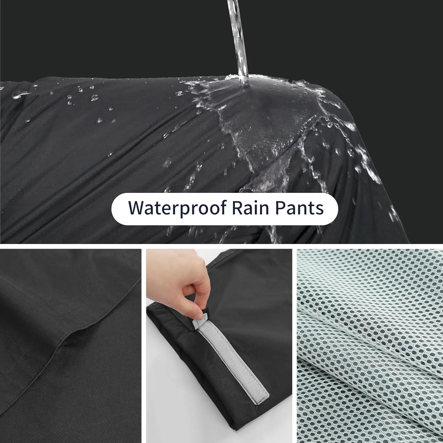 Rain Suit for Men & Women,Waterproof Rain Jacket&Trouser Suit with Reflective Strip,All-Sport Raincoat Anti-storm