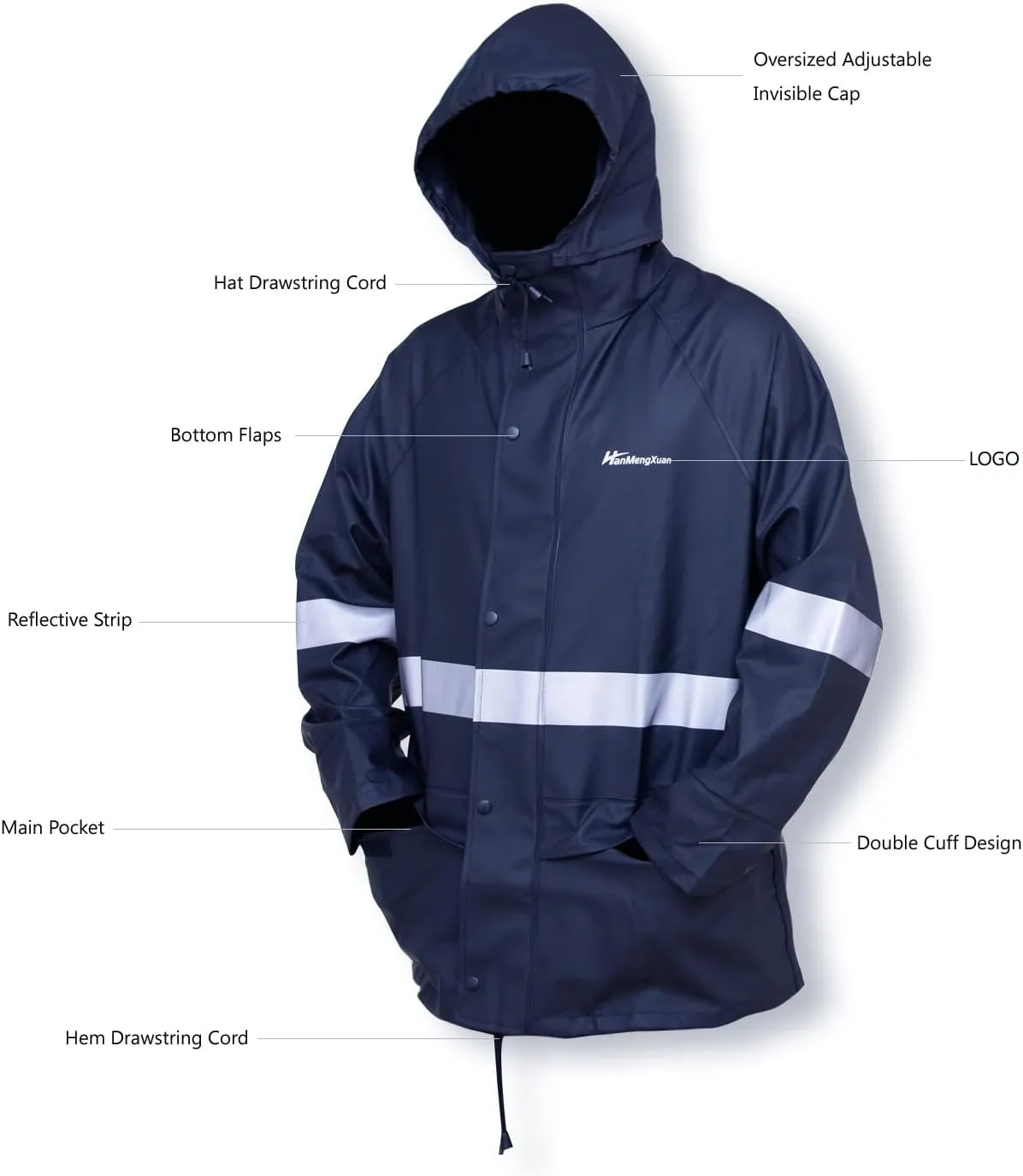 Rain Suits for Men Waterproof Work Heavy Duty Rain Suit Rain coats Rain Gear Jacket and Pants Rainwear