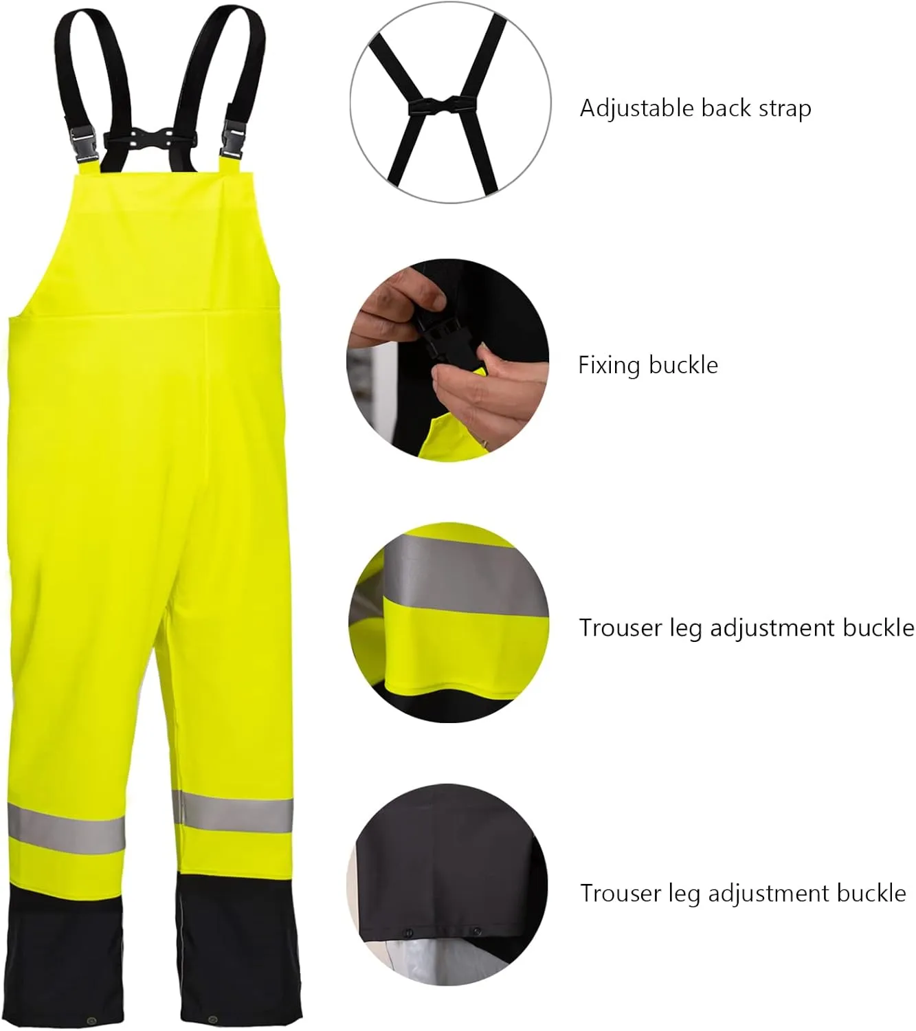 Rain Suits for Men Women Waterproof Heavy Duty Raincoat Fishing Rain Gear Jacket and Pants Hideaway Hood