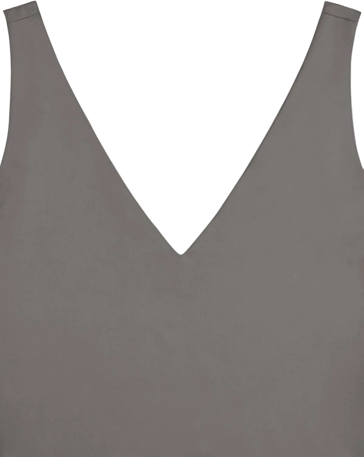 REORIA Butsmooth® Women’s Trendy Sexy Plunge Deep V Neck Sleeveless V Backless Slim Fit Going Out Crop Tank Tops