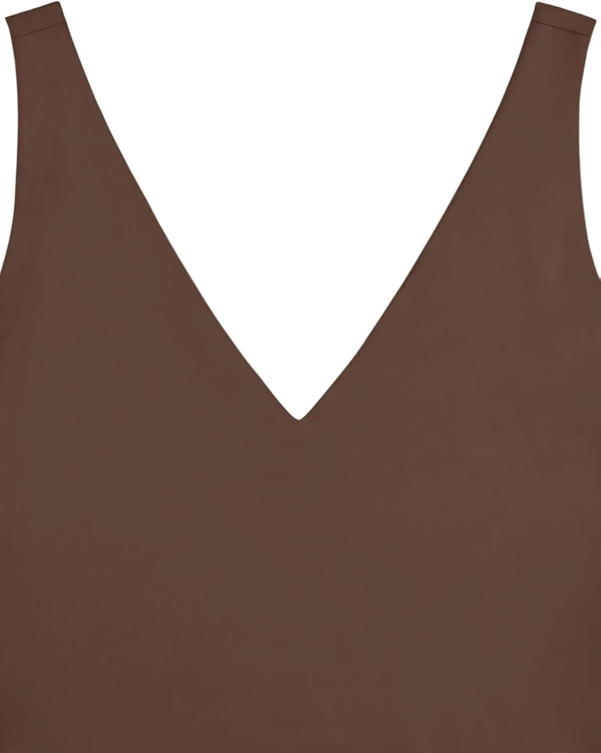 REORIA Butsmooth® Women’s Trendy Sexy Plunge Deep V Neck Sleeveless V Backless Slim Fit Going Out Crop Tank Tops