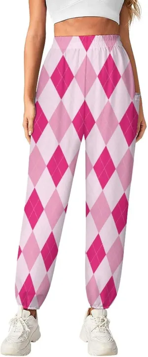 Rhomboid Grid Yoga Bloomers Women Hippie Harem Pant Elephant Pants Elastic Gym Yoga Palazzo Loose Casual Slacks