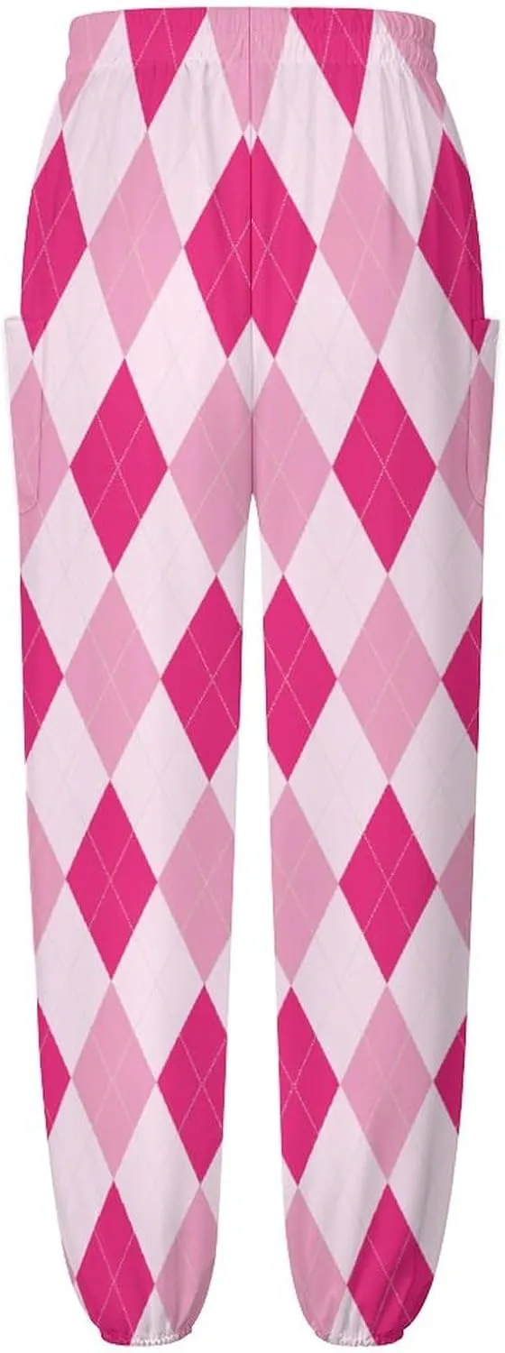 Rhomboid Grid Yoga Bloomers Women Hippie Harem Pant Elephant Pants Elastic Gym Yoga Palazzo Loose Casual Slacks