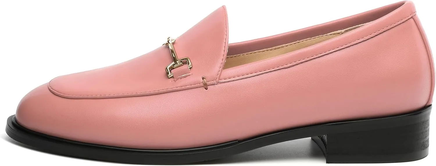 ROSERWISH Loafers for Women Flats Shoes Womens Penny Loafers Slip On Comfortable Office Work Flats Fashion Dress Shoes