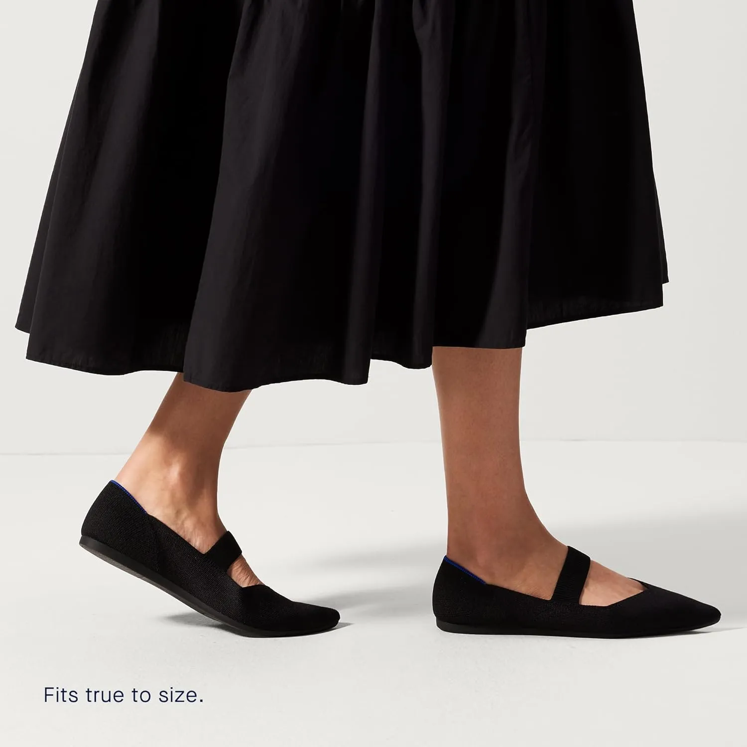 Rothy's The Point Mary Jane Women's Slip-On Shoes, Pointed-Toe Flats, Made from Recycled Plastic Bottles & Machine Washable