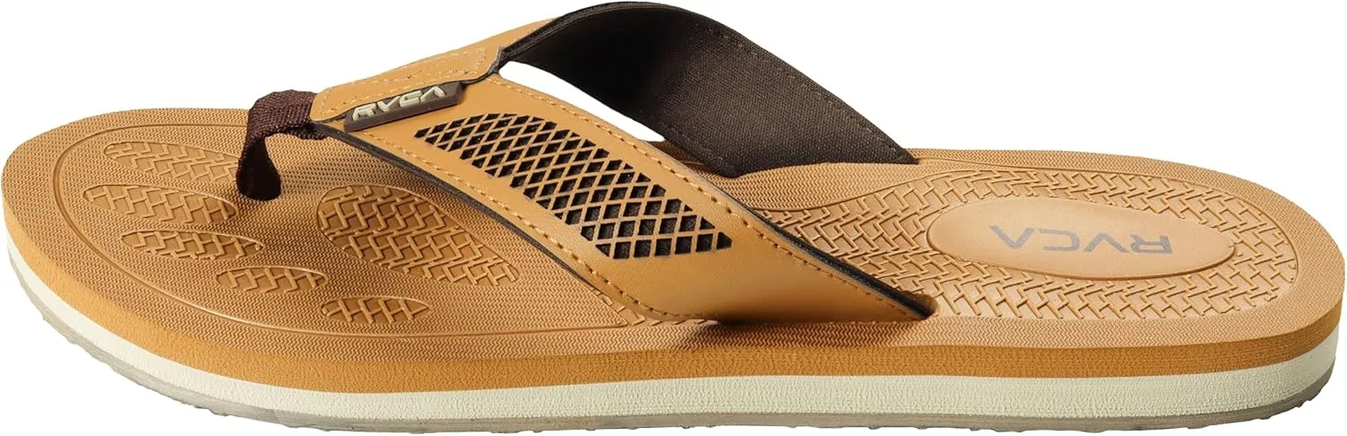 RVCA Perforated T-Bar Sandals - Breathable, Cushioned, and Durable Footwear