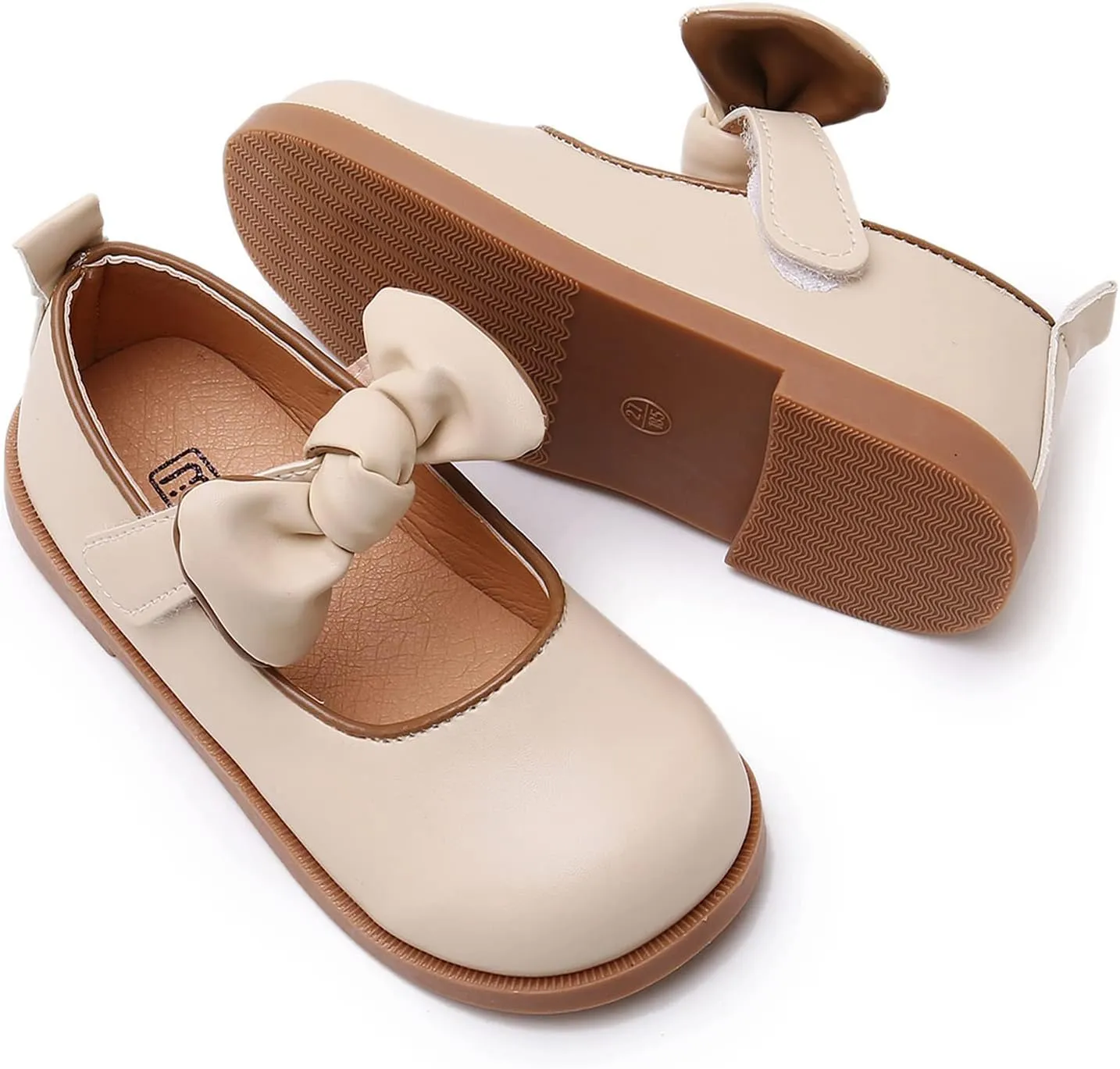 RVROVIC Little Girls Mary Jane Flats Gracy Ballet Princess Toddler Dress Shoes School Birthday Party